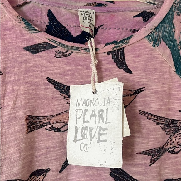 Magnolia Pearl bird long sleeve top one size - Picture 2 of 5